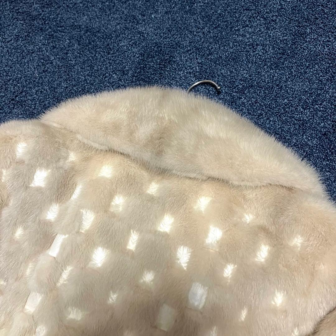 【超高級】三越　150万　ミンク革　毛皮リアルファーコート【希少】