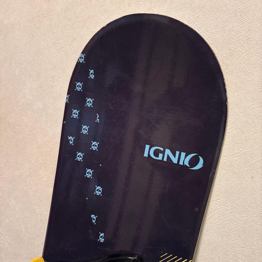 IGNIO スノーボード キッズ 青色バインディング 120