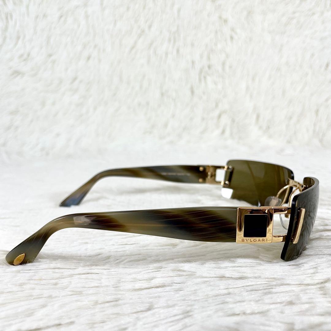 極美品　BVLGARI　サングラス　626　ブラウンレンズ　べっ甲柄テンプル