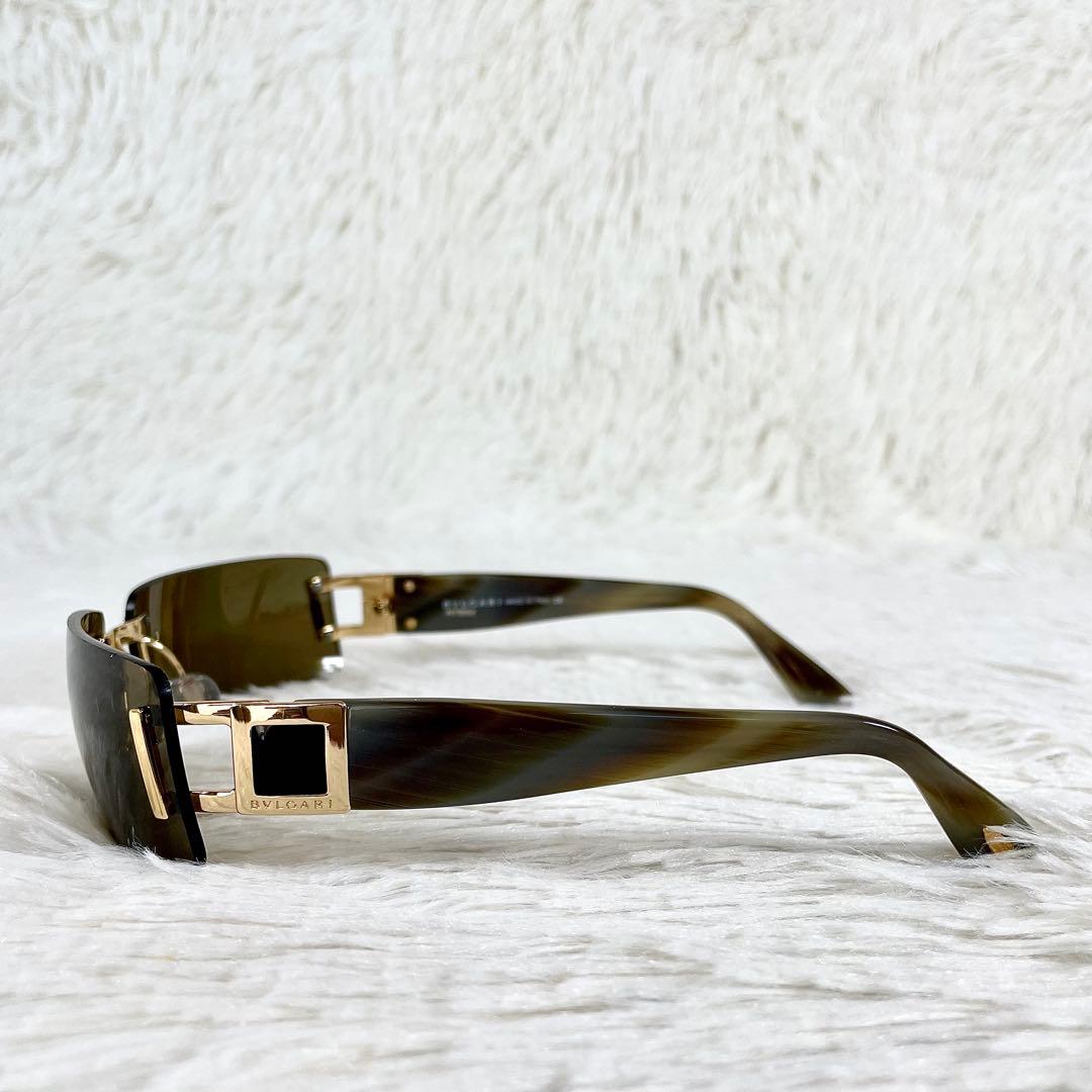 極美品　BVLGARI　サングラス　626　ブラウンレンズ　べっ甲柄テンプル