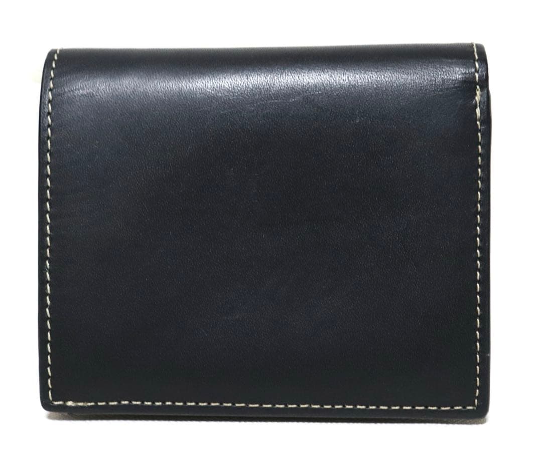 《ポールスミス》新品 ステッチハイライト 凹凸ロゴレザー2つ折り財布 ウォレット