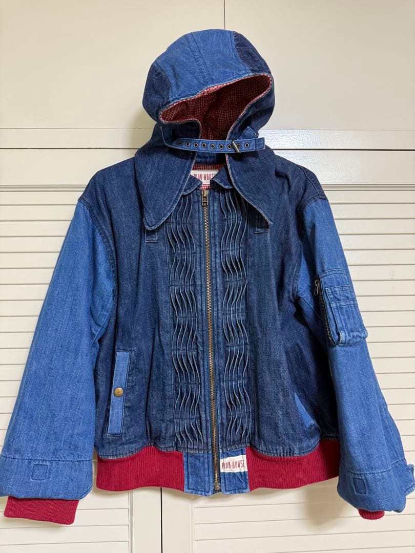 ☆かなり値下げ☆【希少・美品】厚手 秋冬 PINK HOUSE デニム ブルゾン