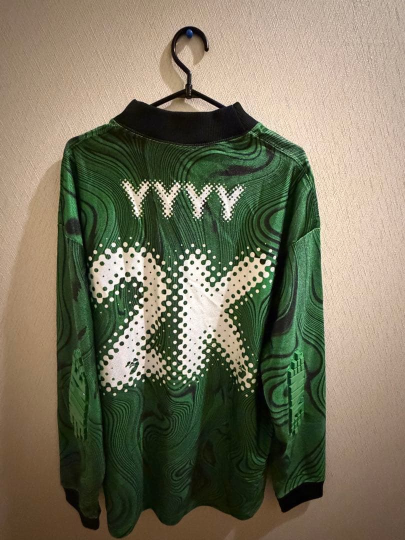 Nike Off-White 長袖ジャージ グリーン　ゲームシャツ