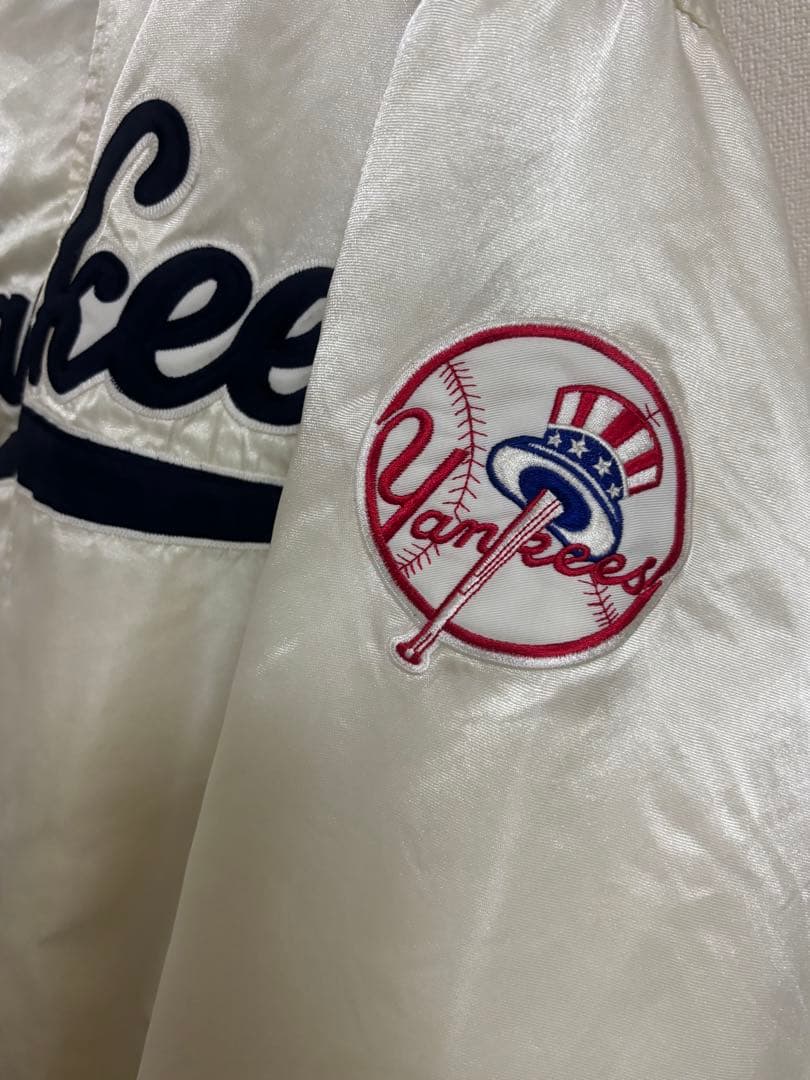 Yankees Majestic サテンジャケット L 希少カラー90s