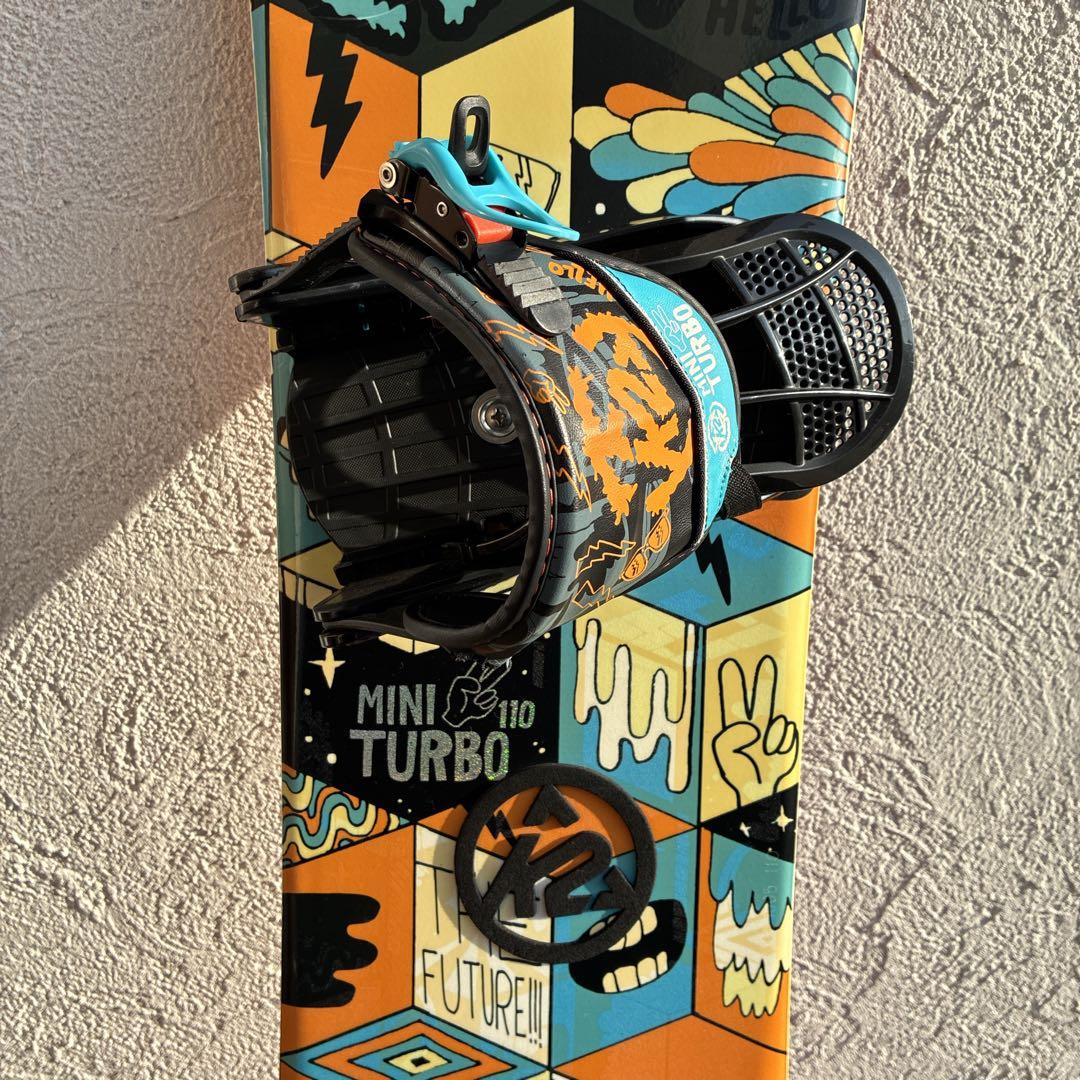 k2 MINI TURBO 110 キッズスノーボード板三点セットブーツ21cm