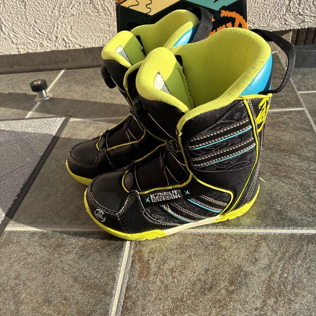 k2 MINI TURBO 110 キッズスノーボード板三点セットブーツ21cm