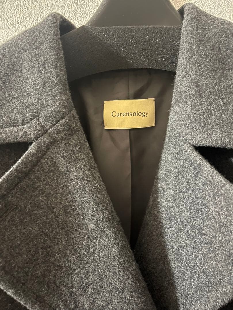 Curensology(カレンソロジー)/メルトンPコート グレー