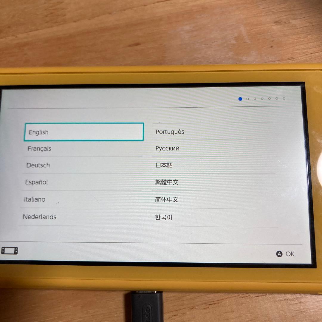 switch liteニンテンドースイッチライト　イエロー　ケース、アダプター付