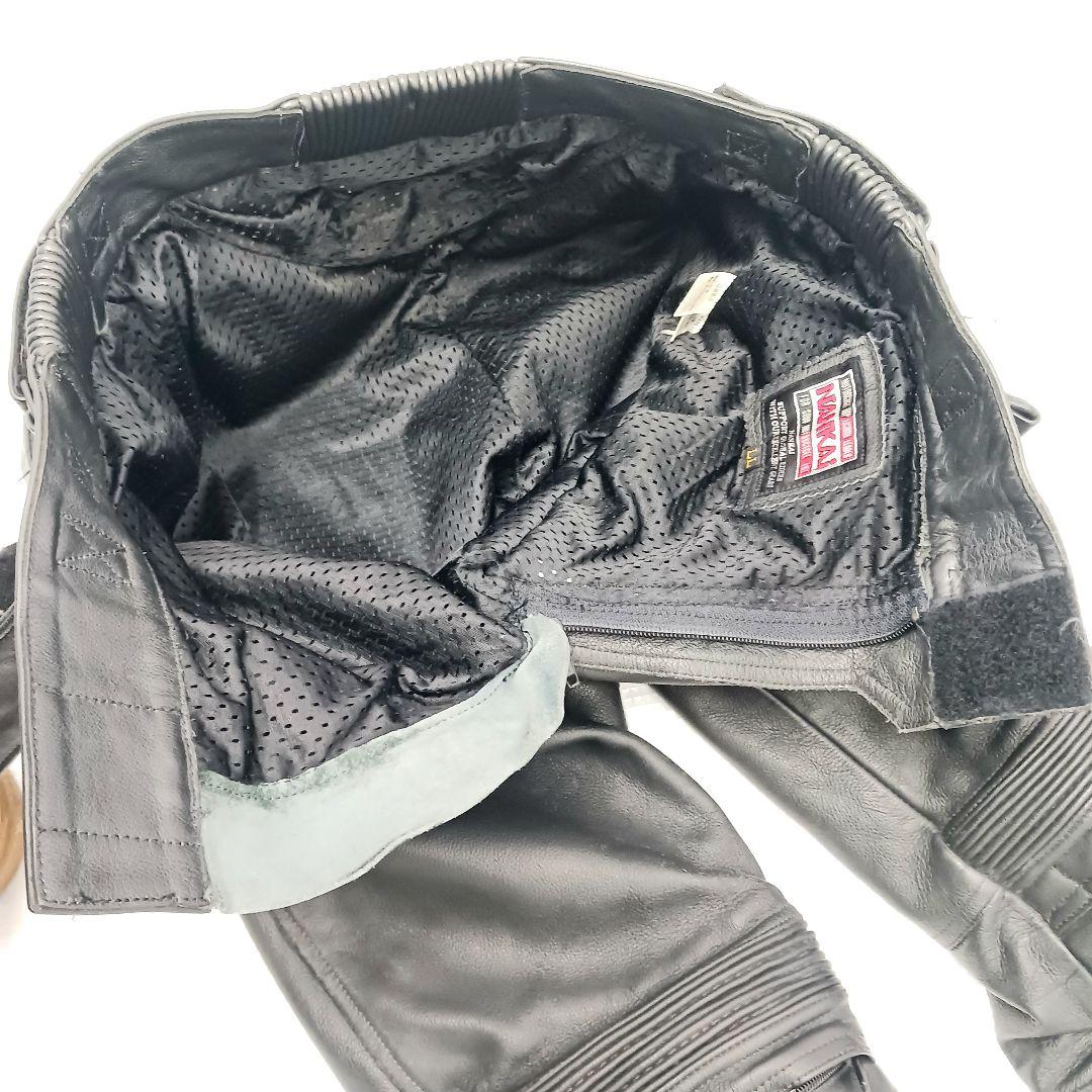 NANKAI　ライダースパンツ 膝プロテクター　ブラック　レザー　LLサイズ