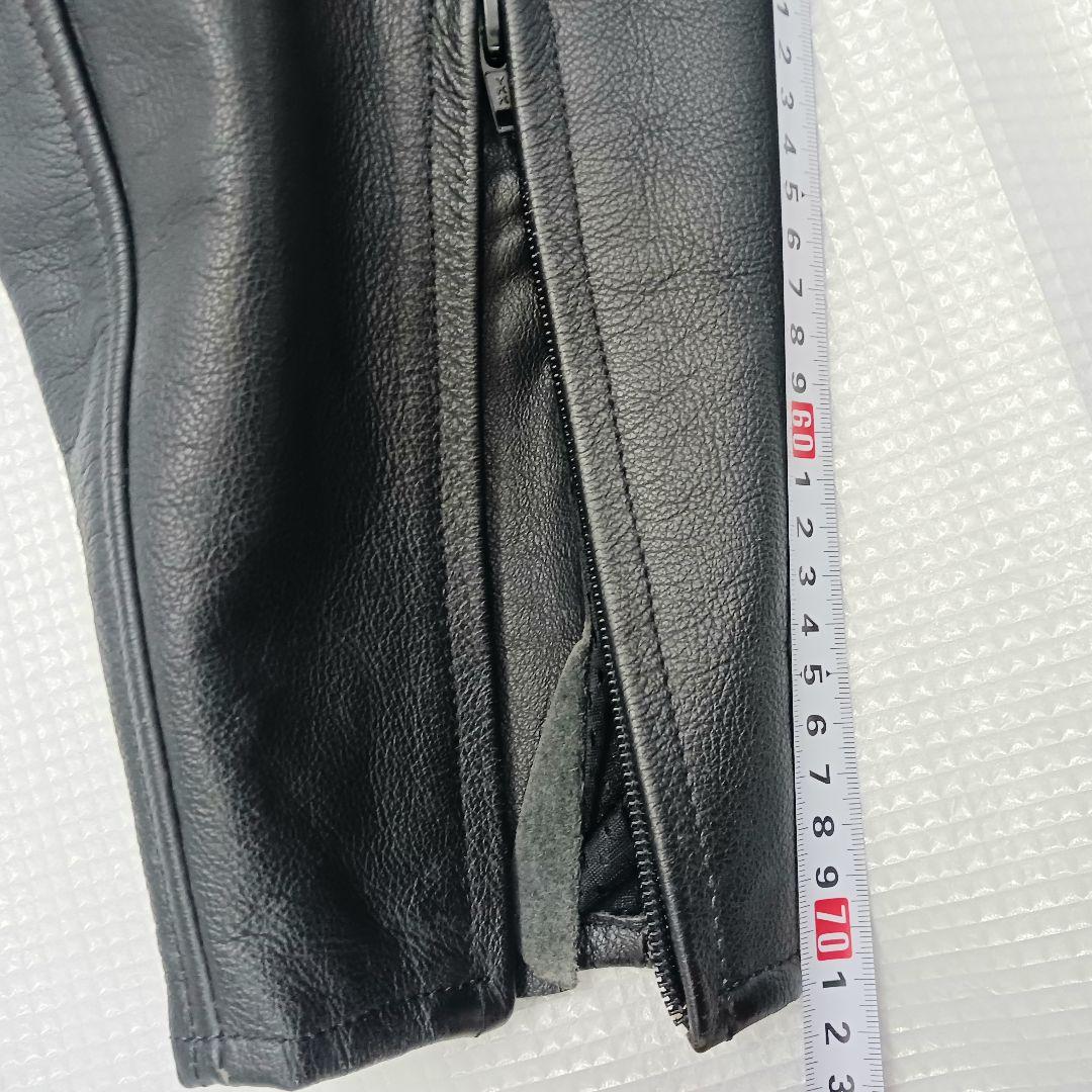 NANKAI　ライダースパンツ 膝プロテクター　ブラック　レザー　LLサイズ