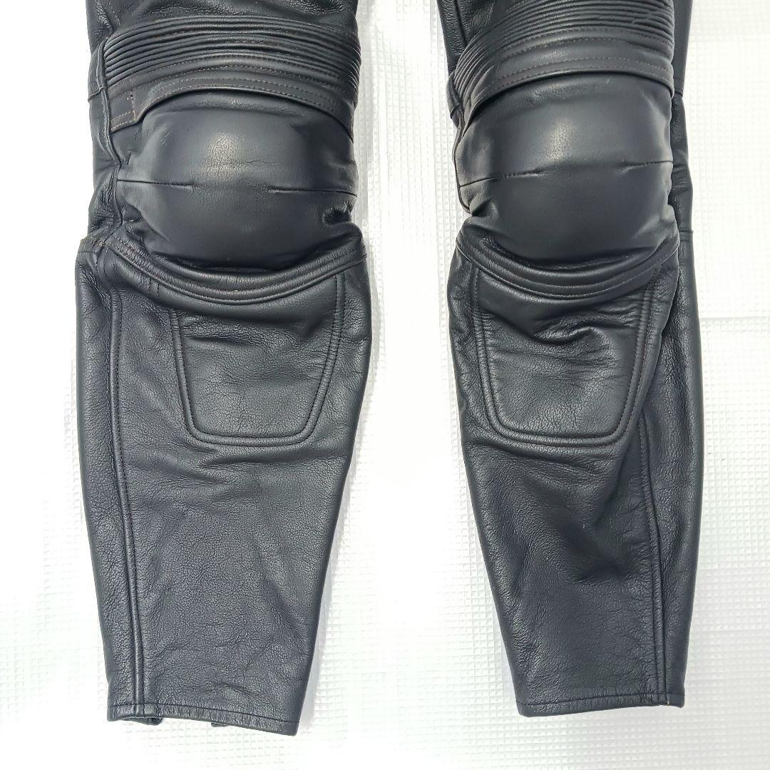 NANKAI　ライダースパンツ 膝プロテクター　ブラック　レザー　LLサイズ