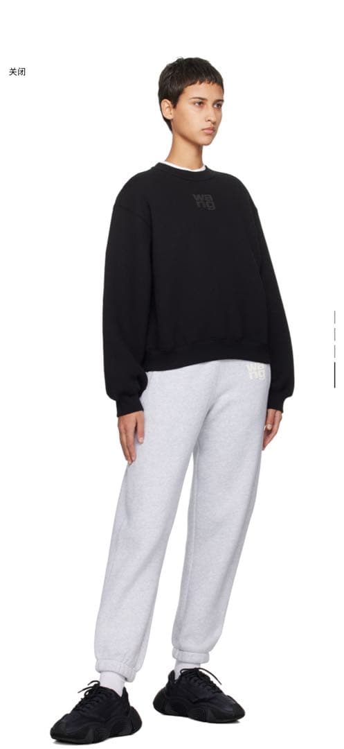 Alexander Wang スウェット ロゴ入り クルーネック トレーナー