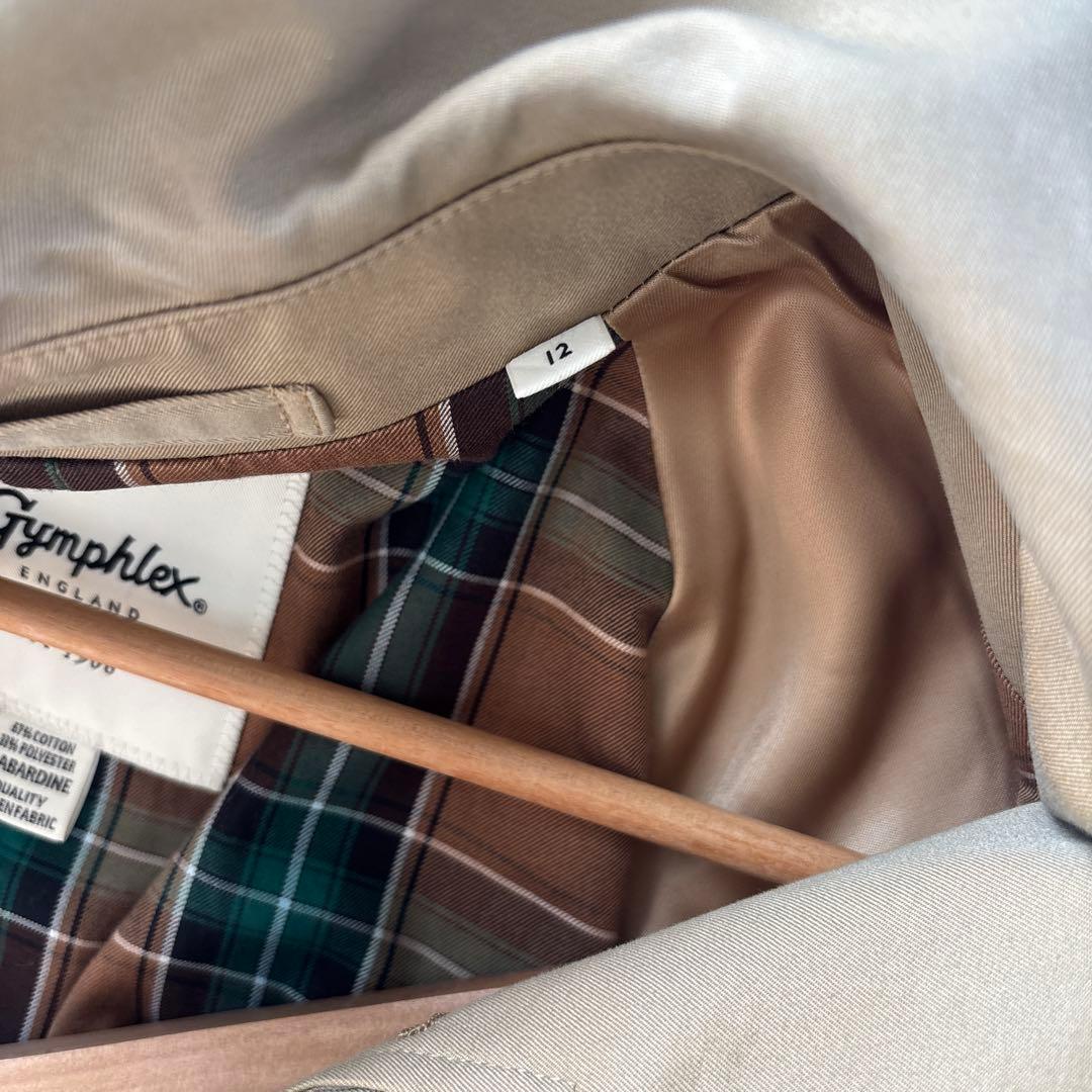 Gymphlex ジムフレックス　ベルテッドバルマカーンコート　ベージュ　裏地付