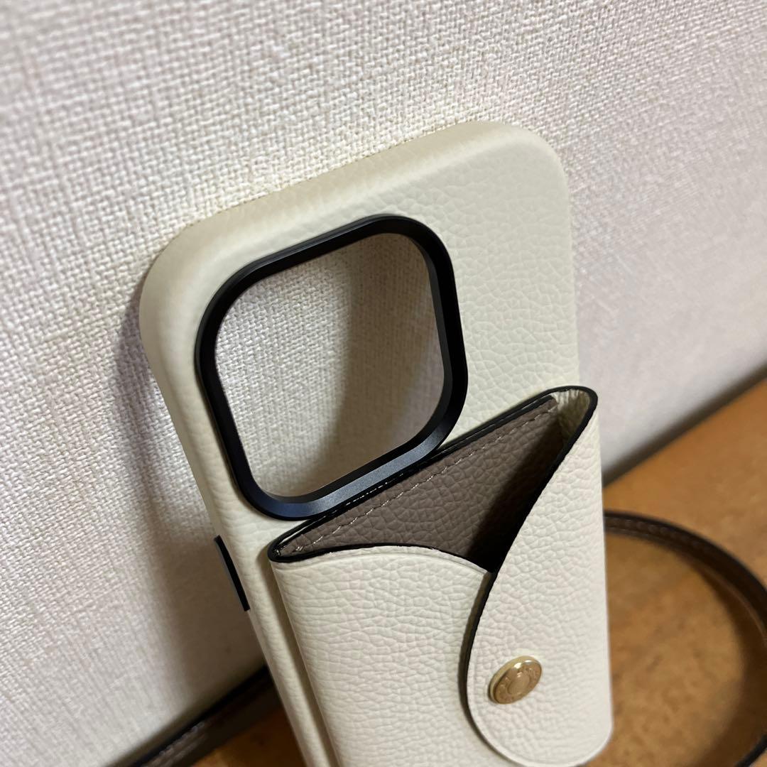 L'arcobaleno ショルダーストラップ付iPhoneケース 14pro