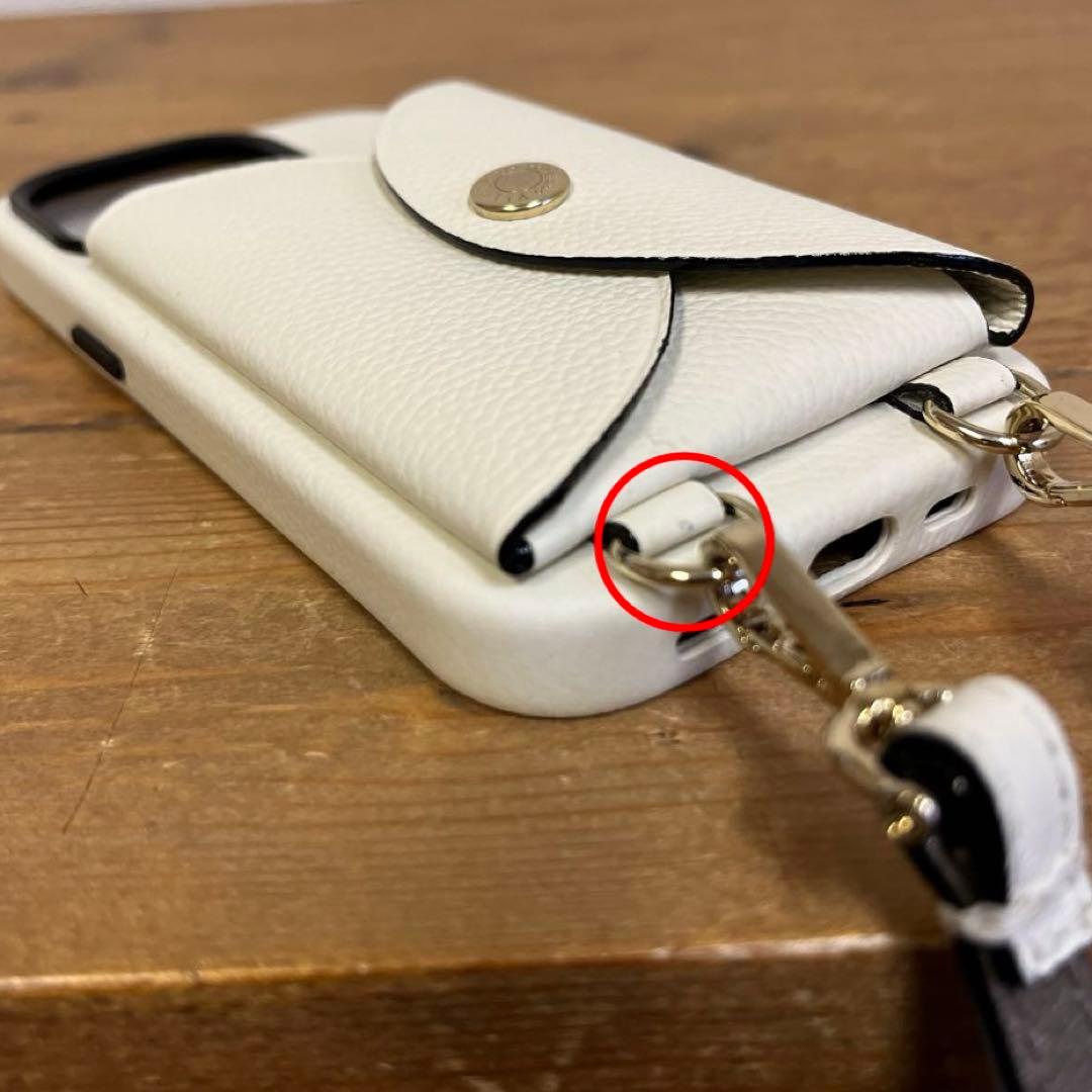 L'arcobaleno ショルダーストラップ付iPhoneケース 14pro