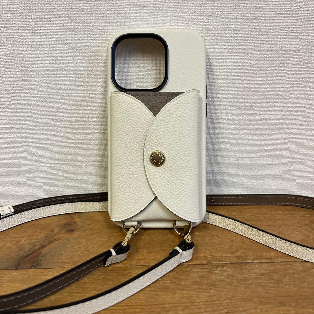 L'arcobaleno ショルダーストラップ付iPhoneケース 14pro