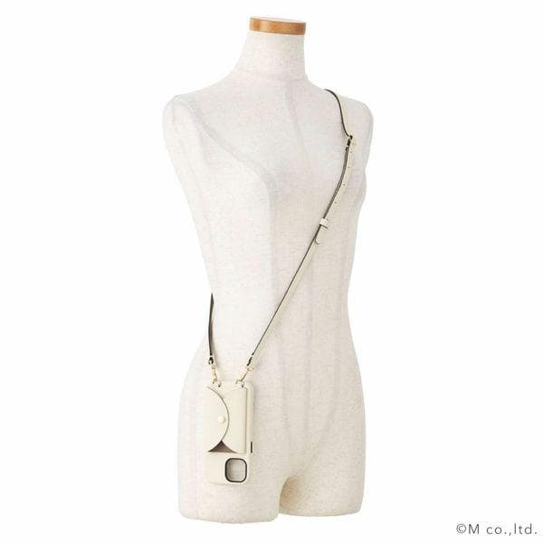 L'arcobaleno ショルダーストラップ付iPhoneケース 14pro