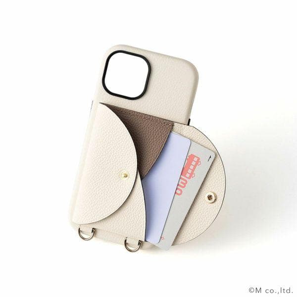 L'arcobaleno ショルダーストラップ付iPhoneケース 14pro