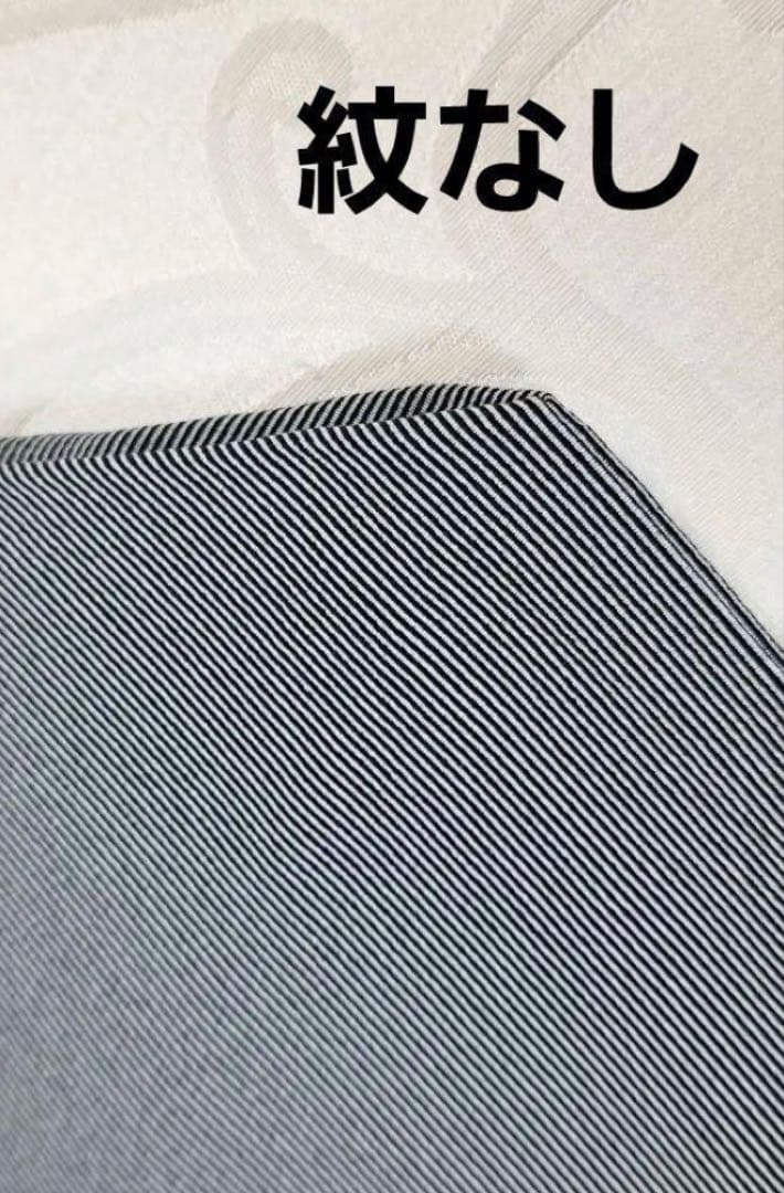 江戸小紋 万筋　黒x薄グレー袷　正絹　縞　丈160 裄65、5 紋なし