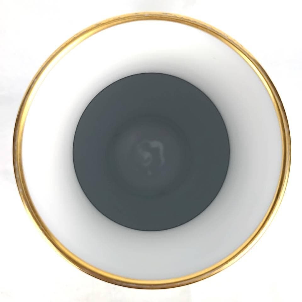 □良品□大倉陶園 瑠璃金蝕ぶどう フラワーベース 花瓶 箱つき