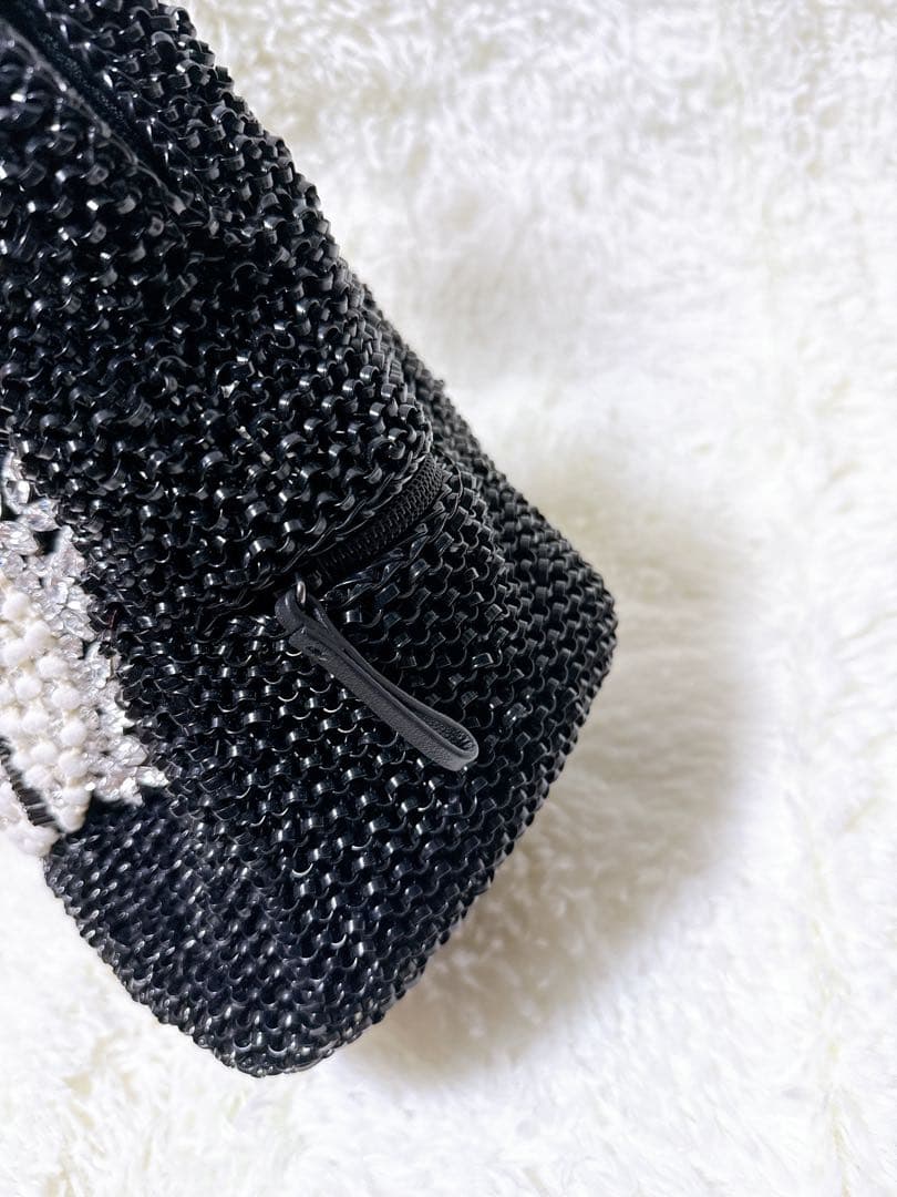 アンテプリマ ANTEPRIMA スカル ビジュー ワイヤーバッグ ブラック