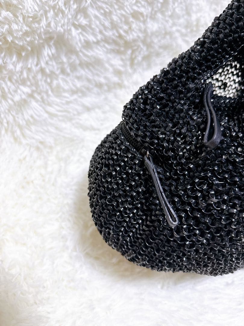 アンテプリマ ANTEPRIMA スカル ビジュー ワイヤーバッグ ブラック