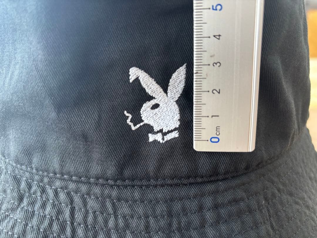 ④プレイボーイ風　バケットハット　PLAYBOY
