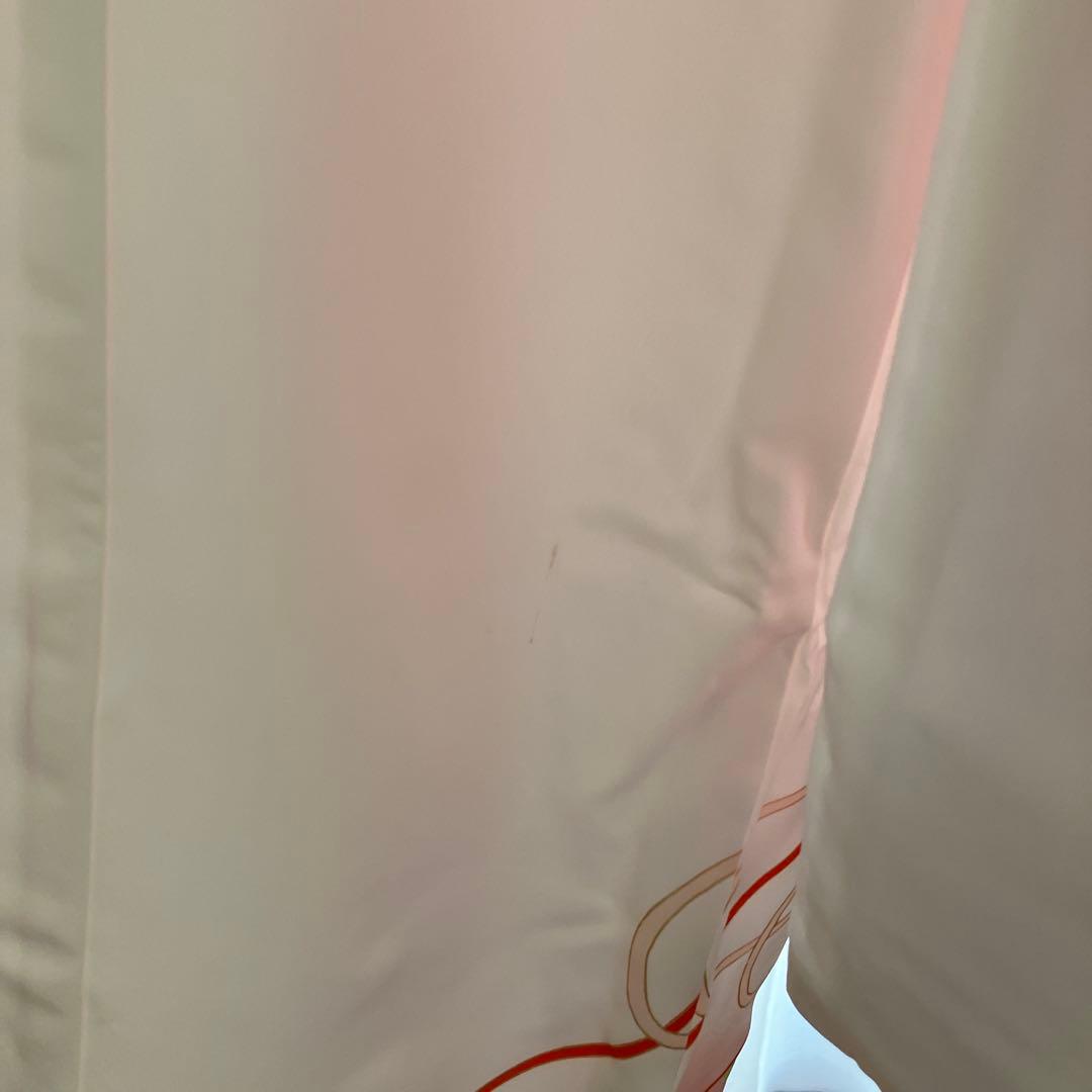 あこがれゆめ　お宮参り 女の子 着物 女児祝着 正絹 のしめ 初着 産着　白地