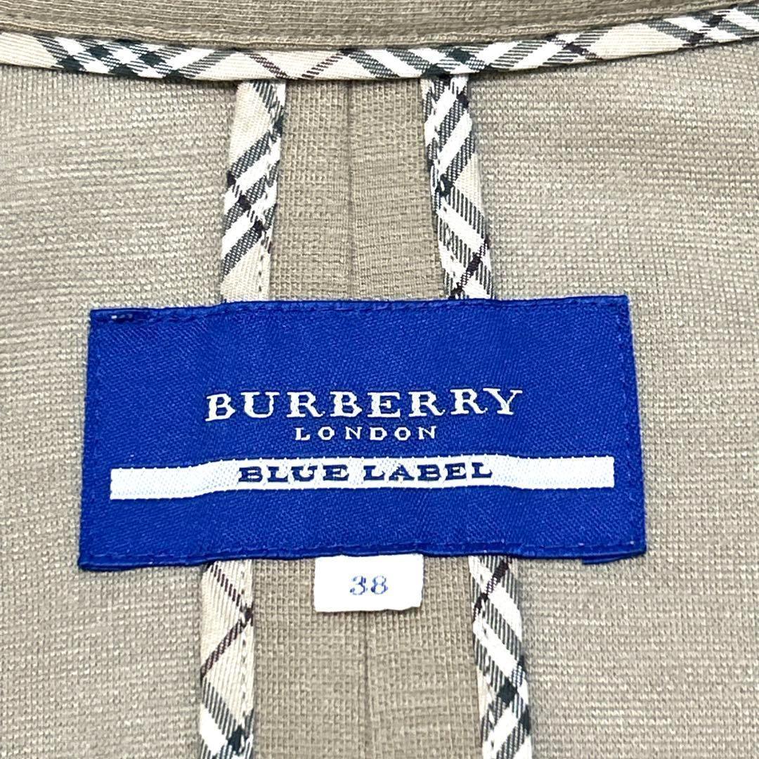 【美品】バーバリーブルーレーベル ケープコート ポンチョ ノバチェック 581