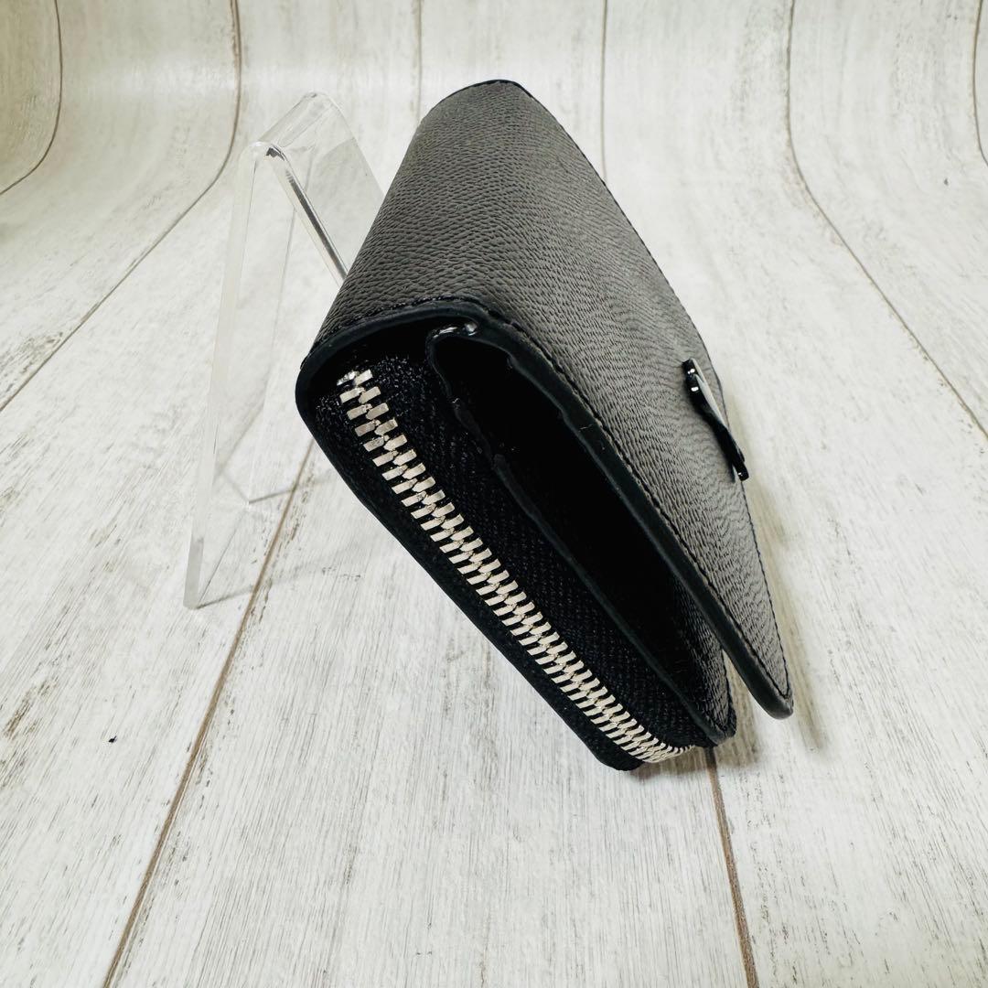 未使用級✨AMIParis アミパリ 箱付レザーウォレット 二つ折 ミニ財布