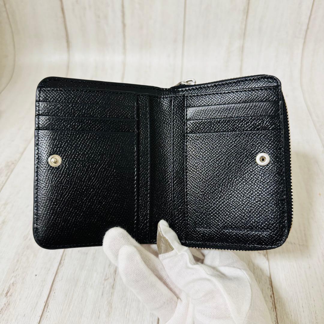 未使用級✨AMIParis アミパリ 箱付レザーウォレット 二つ折 ミニ財布