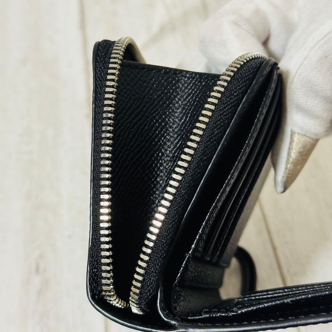 未使用級✨AMIParis アミパリ 箱付レザーウォレット 二つ折 ミニ財布