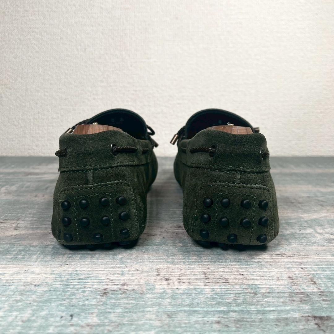 美品 TOD'S ドライビングシューズ スウェード モスグリーン