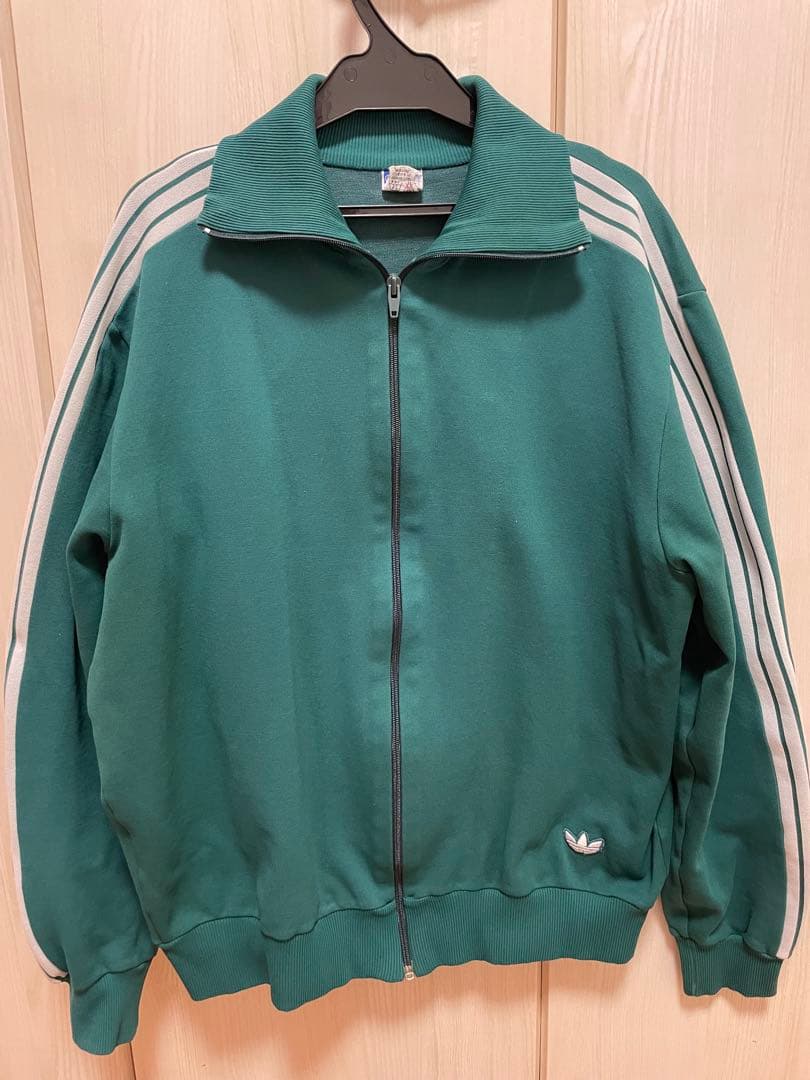 2*4様 adidas トラックジャケット 70s デサント製 6号 緑