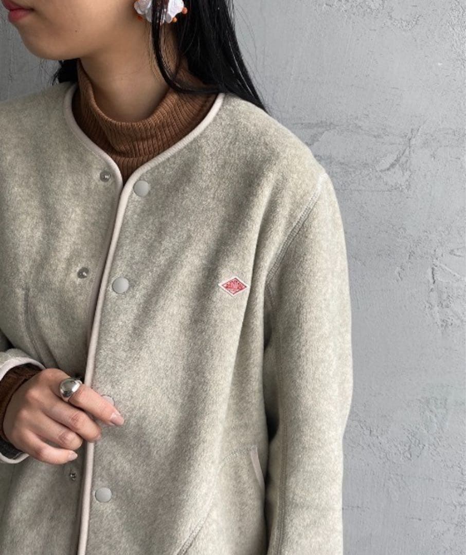 [DANTON/ダントン] フリースノーカラージャケット　34