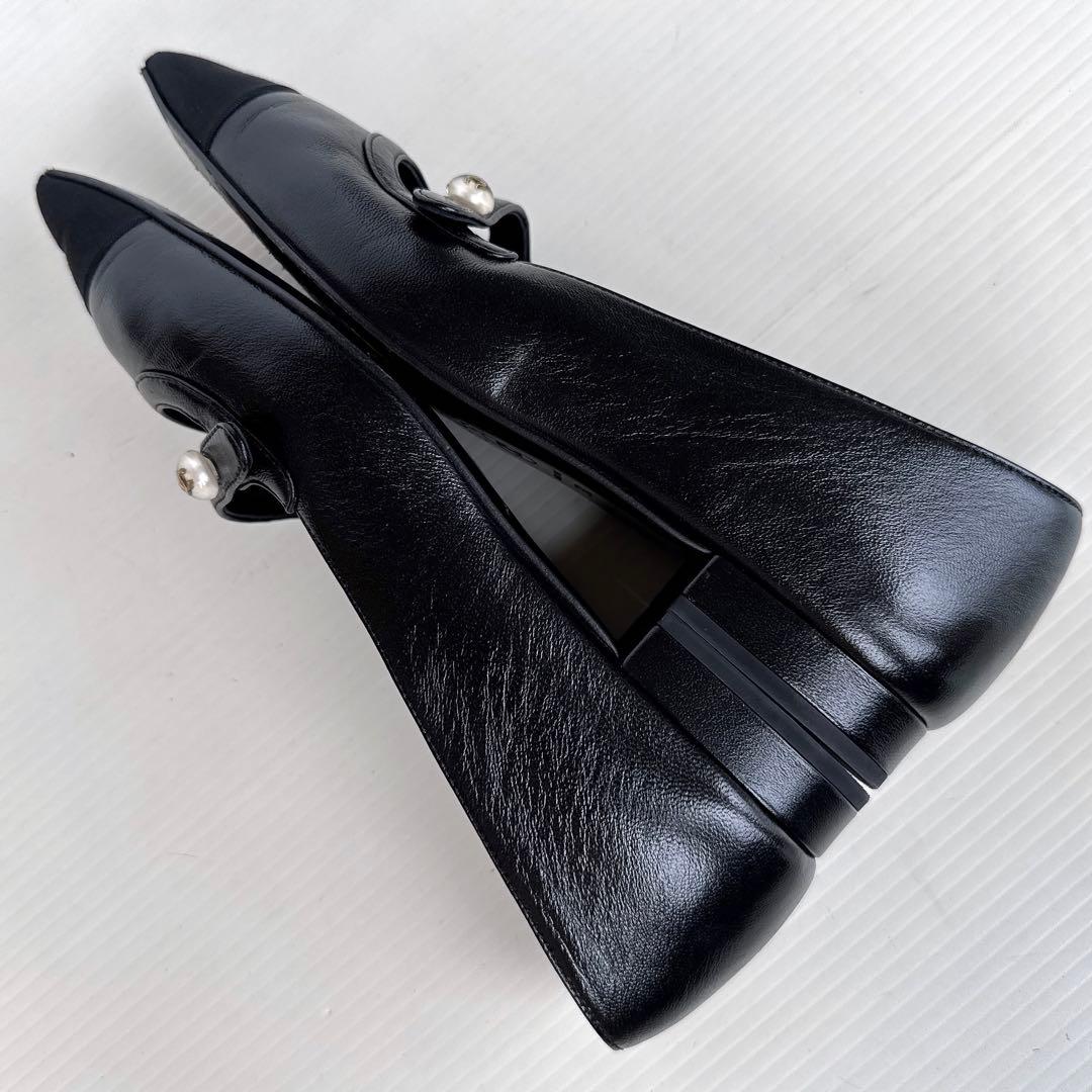 CHANEL シャネル　ココマーク　バレリーナ　フラットシューズ　パンプス　38