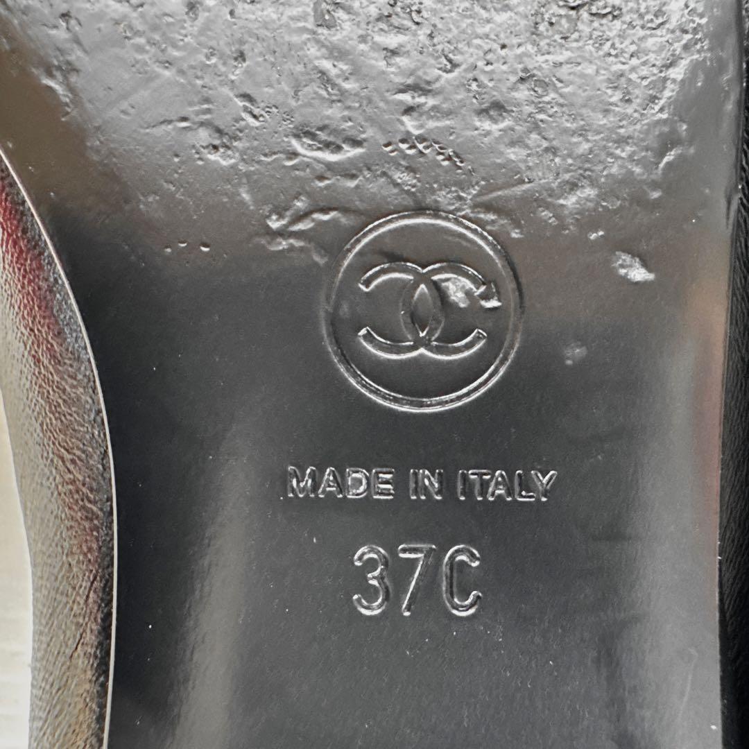 CHANEL シャネル　ココマーク　バレリーナ　フラットシューズ　パンプス　38