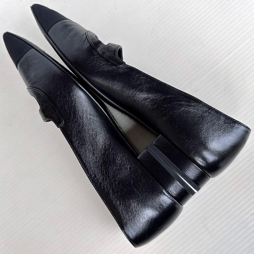 CHANEL シャネル　ココマーク　バレリーナ　フラットシューズ　パンプス　38