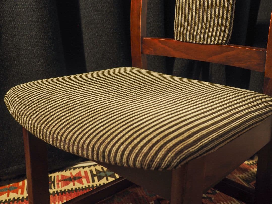 【なっち】“KOIZUMI”ストライプダイニングチェアA