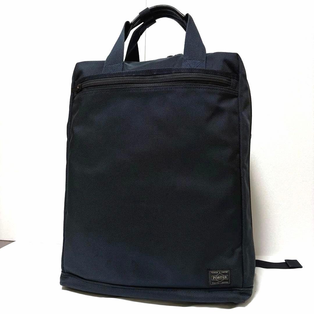 極美品✨ ポーター ステージ リュック ネイビー A4可 大容量 吉田カバン