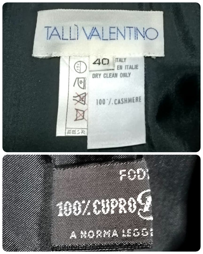 【極美品】VALENTINO　チェスターダブルロングコート　カシミヤ100%