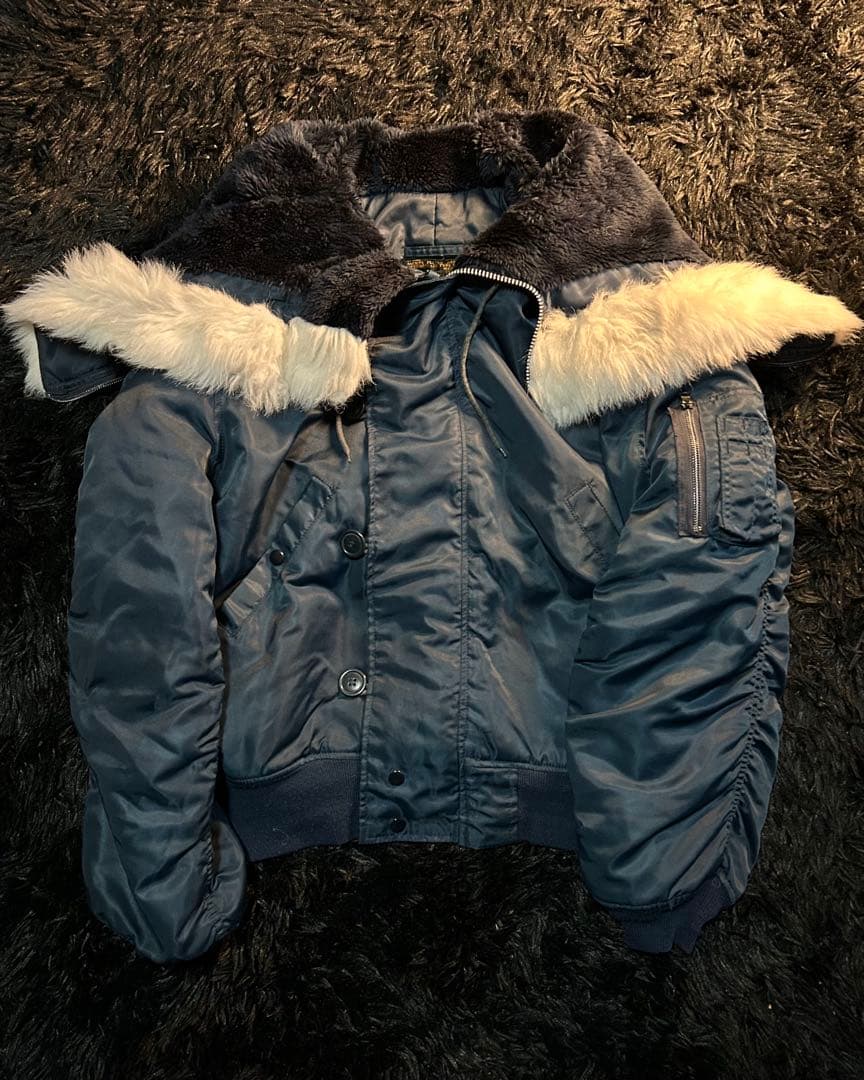 【値下可・即発送】y2k 短丈 N2B flight bomber jacket