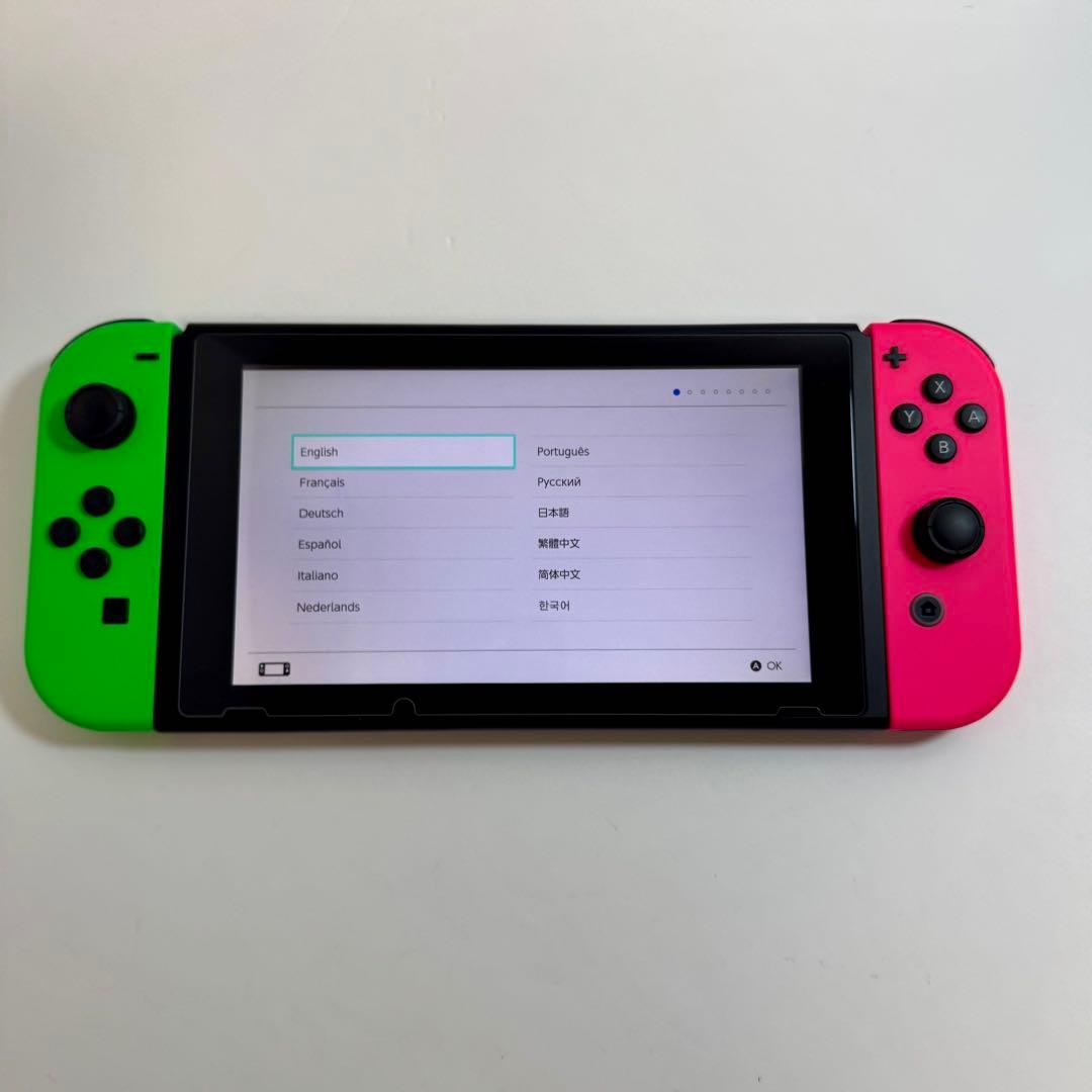 NintendoSwitch スプラトゥーン2セットバッテリー膨らみソフト無し
