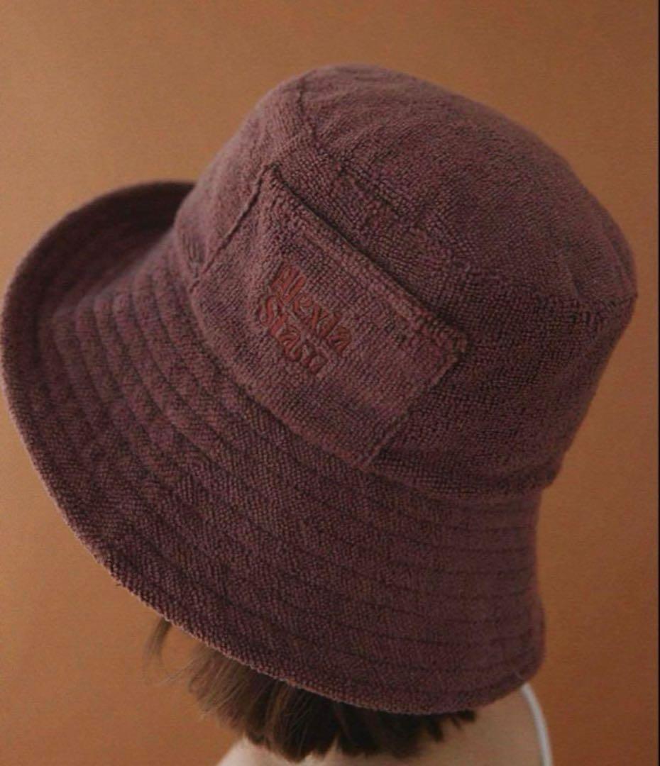 ALEXIA STAM パイル地バケットハット ブラウン