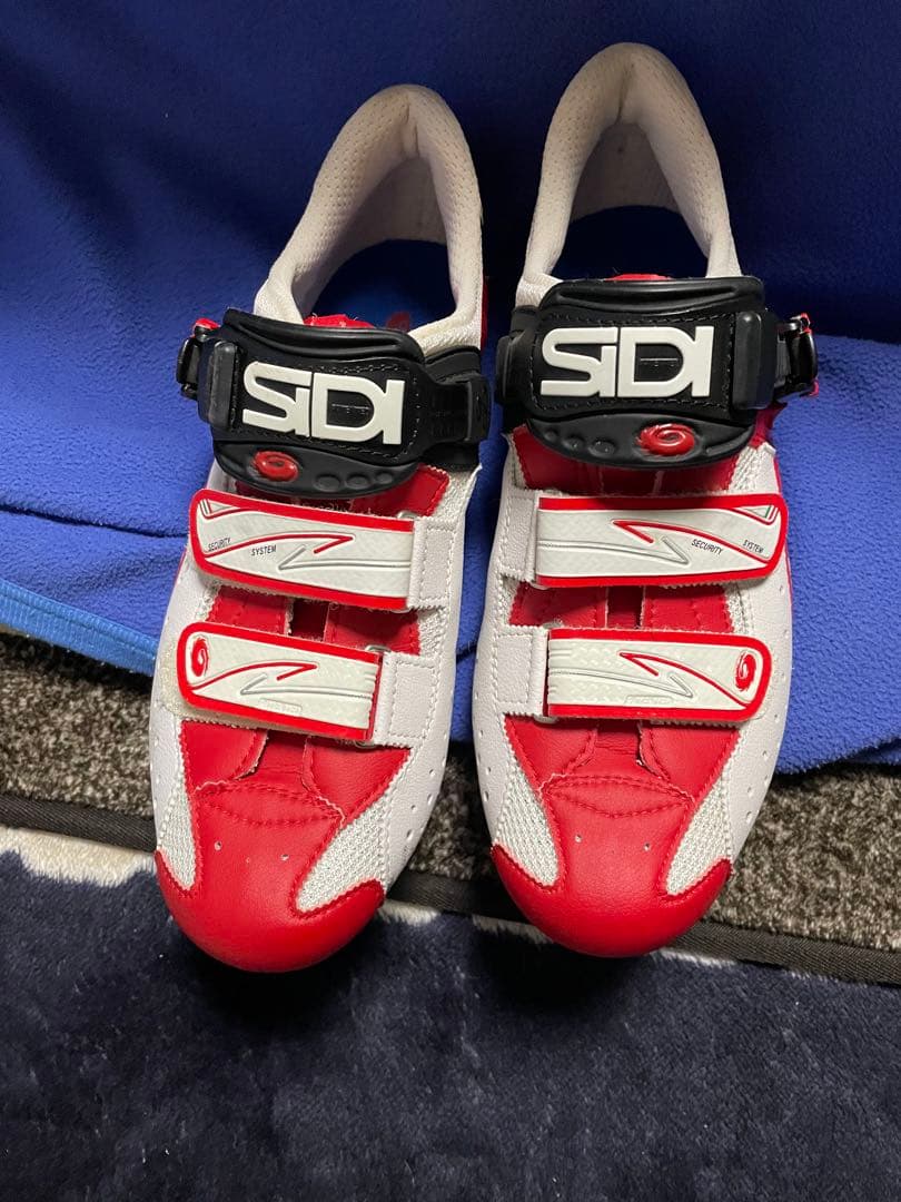 最終値下げSIDI SPIT サイクリングシューズ レッド/ホワイト
