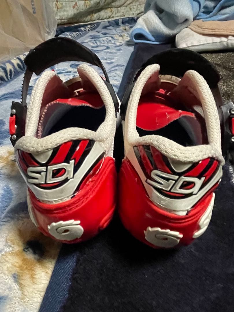 最終値下げSIDI SPIT サイクリングシューズ レッド/ホワイト