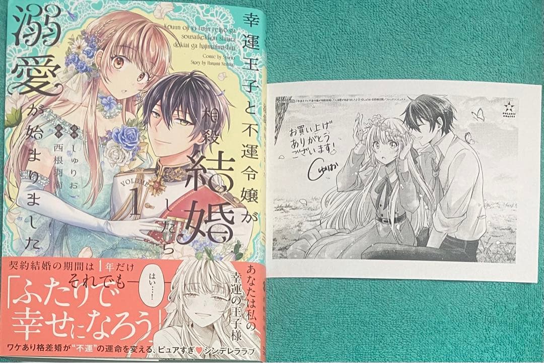 幸運王子と不運令嬢が相殺結婚したら溺愛が始まりました 直筆イラスト入りサイン本2