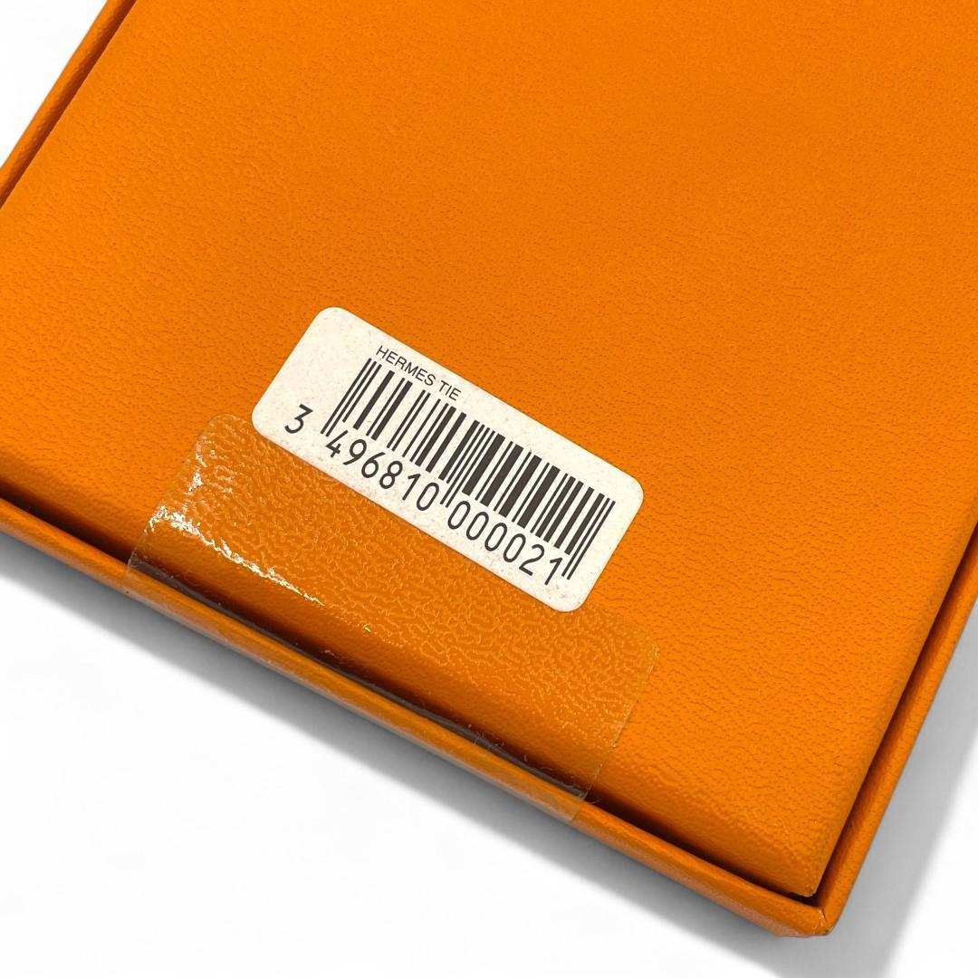 【新品未開封】HERMES ネクタイ メンズ　ブルー