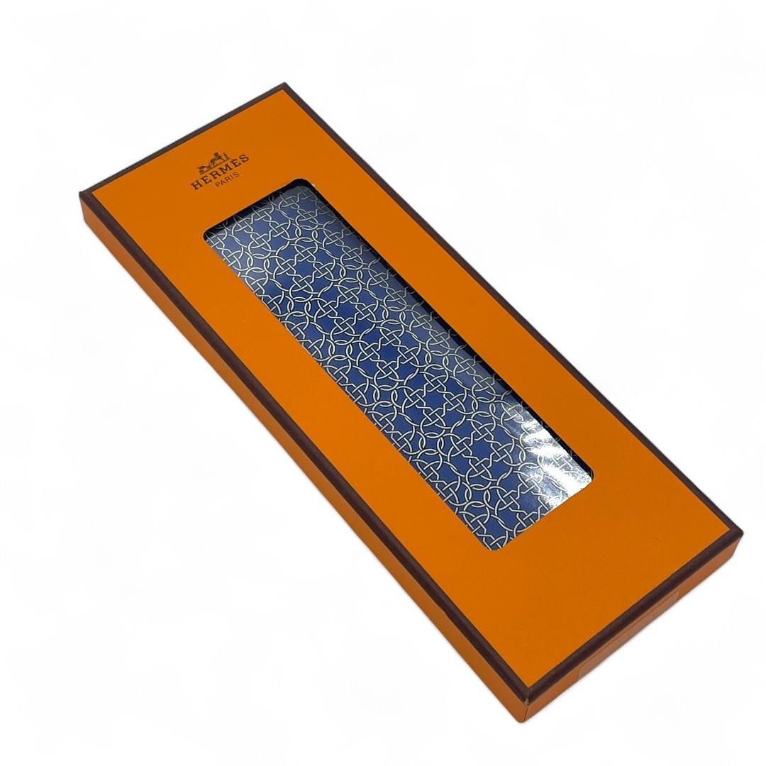 【新品未開封】HERMES ネクタイ メンズ　ブルー