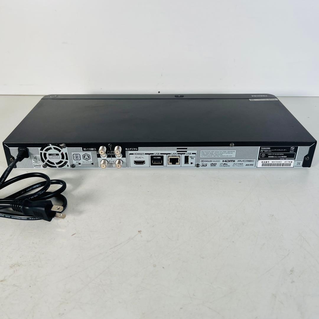東芝ブルーレイレコーダー DBR-E1007 2017年製 完動美品